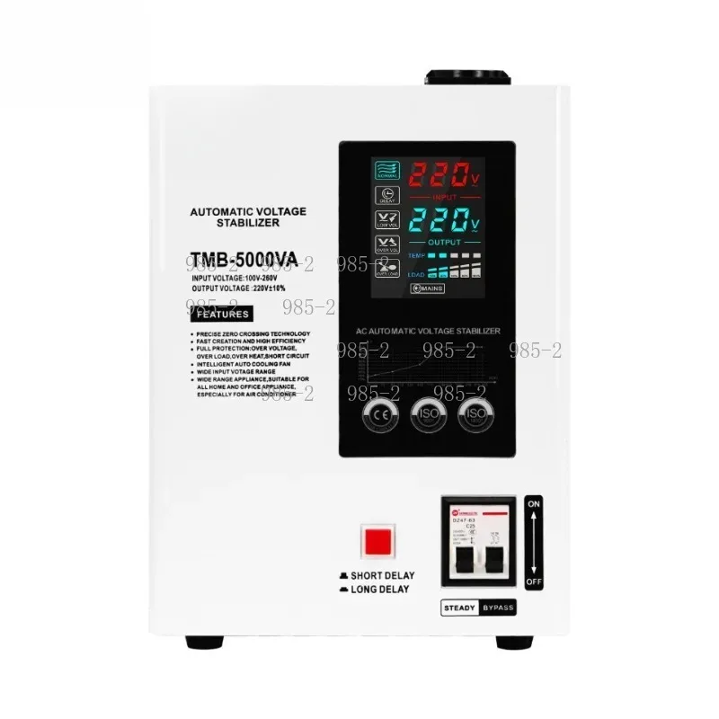 Whole House Outdoor Use 10KW Single Phase 220V AC Voltage Regulator LCD Relay Control