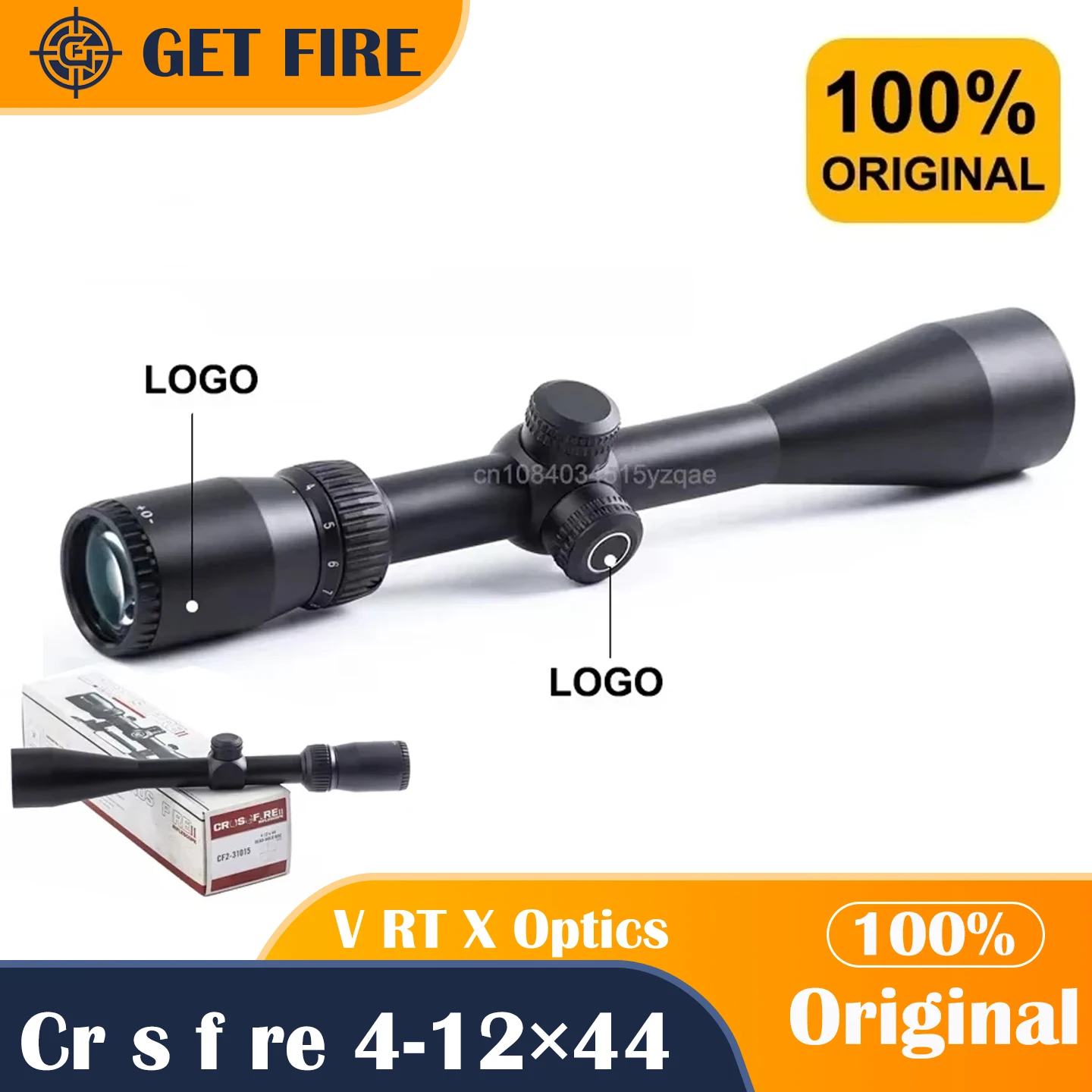 

Original V RT X Optics Cr s f re Ⅱ 4-12×44 Second Focal Plane(SFP) Hunting Riflescope Dead-Hold BDC Reticle 1 inch/25mm Tube