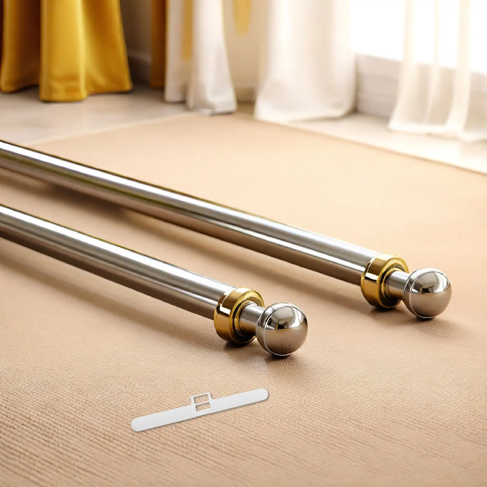 

50Pcs Vertical Blind Replacement Slats Tabs - Dual Hole Design for Smooth Curtain Sliding - Strong Load-Bearing Plastic Hardware