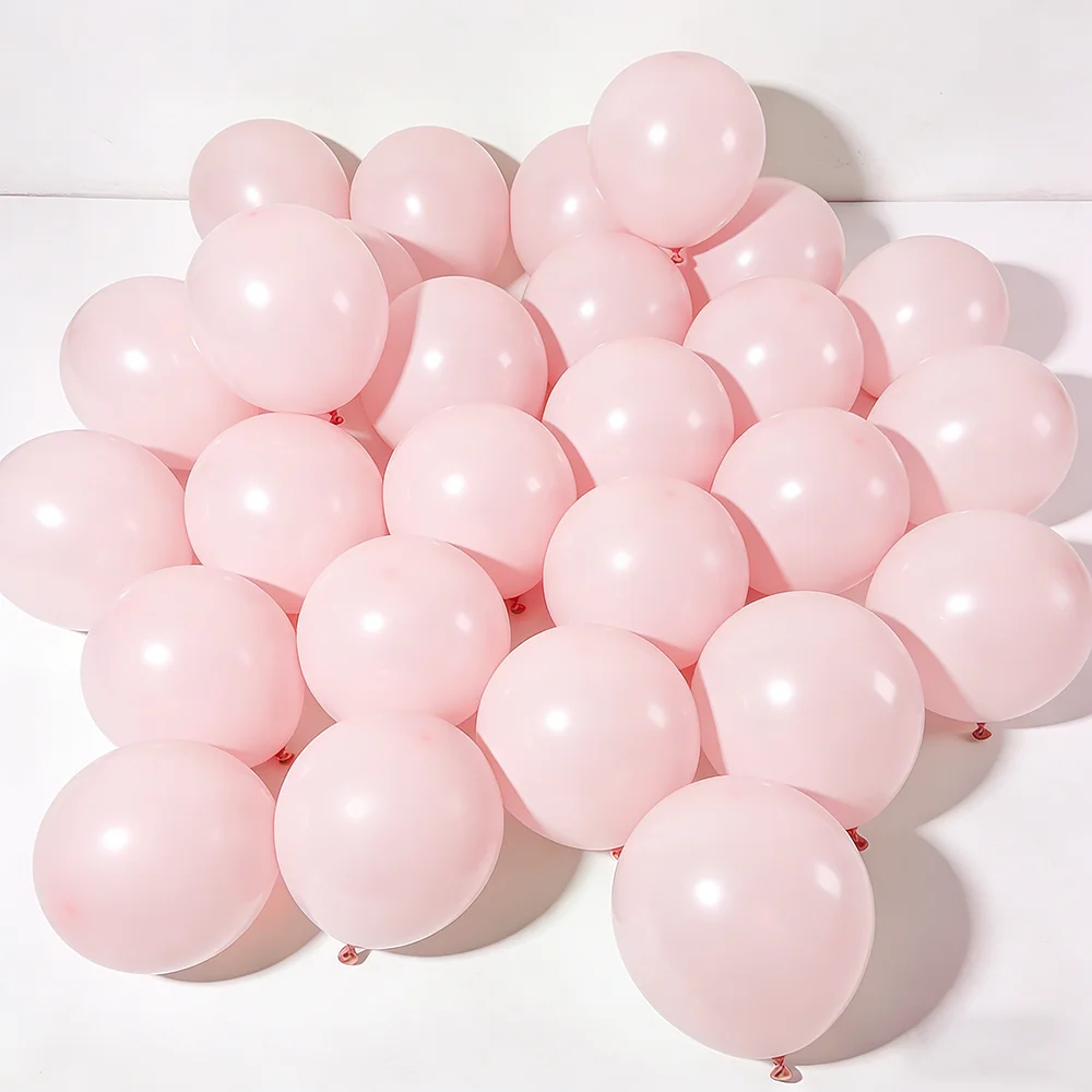 

100pcs 10inch Pink Balloon Holiday Decoration Soft Light Balloons Happy Birthday Wedding Valentine's Day New Year Decor Supplies