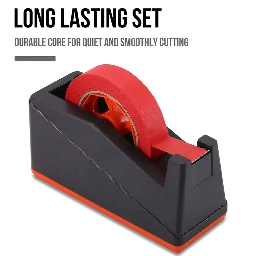 

1PC desktop tape dispenser with 3 inch large core, suitable for thermal transfer tape, freezer tape and kitchen tape.