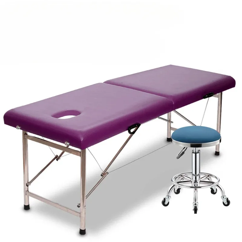 Home Therapy Face Massage Table Lash Beauty Folding Physiotherapy Massage Table Tattoo Massageliege Commercial Furniture RR50MT