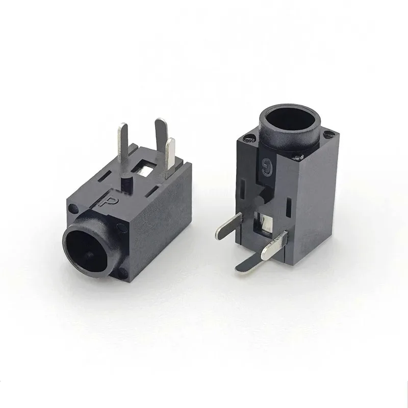 2.5MM audio headphone socket PJ-210 all-plastic short mouth with head length 9.5MM PJ-210E tripod