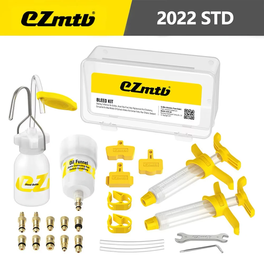 Ezmtb MTB-Fahrrad-Entlüftungsset für hydraulische Bremse, für hydraulische Scheibenbremsen-Reparaturwerkzeug der SHIMANO SRAM Avid MAGURA-Serie