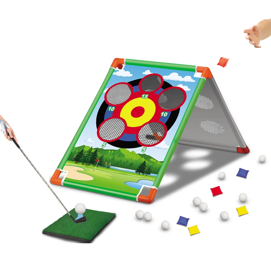 2 w 1 gra w golfa na świeżym powietrzu worki fasolowe zestaw planszowy wielosobowe zabawki interaktywne dla dzieci na imprezę karnawałową aktywność świąteczna
