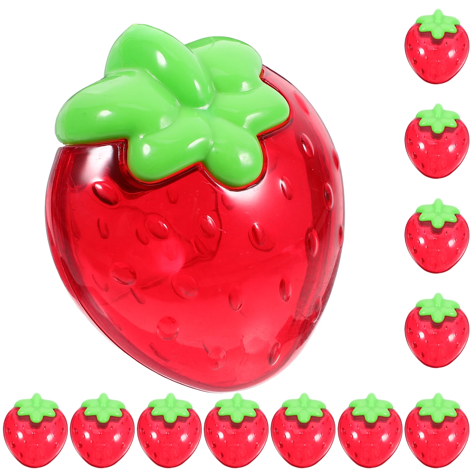 

12 Pcs Candy Box Red Packaging Fruit Shaped Strawberry Jewelry Dish Storage Boxes Party Favor Containers Sweets Box Gifts