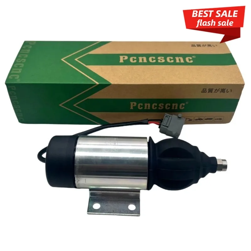 

JGS Excavator Stop Solenoid Fuel Shutoff Solenoid 12V 24V 3726743-24 FOR VOLVO