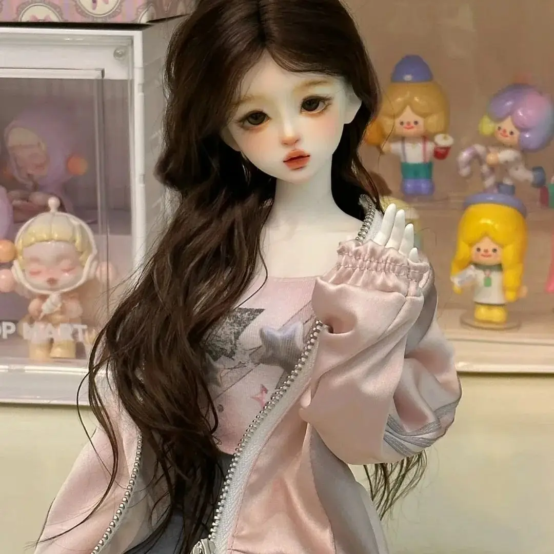 New SD BJD1/4 Dolls 42cm Height Girl Linglan Premium Resin Embodied Goods Makeup Slim Body Free Shipping