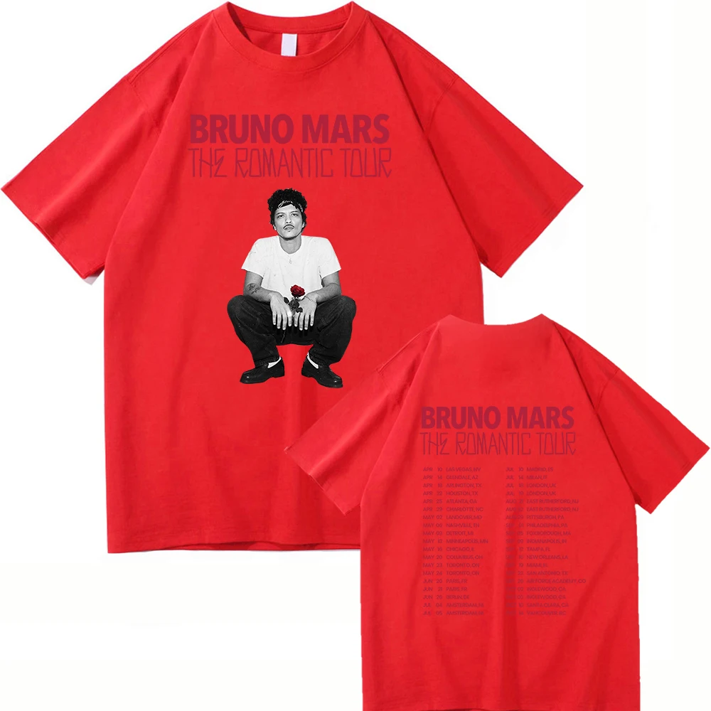The Romantic Album T Shirt Bruno Mars The Romantic Tour 2026 Men