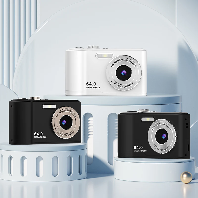 

4K CCD Photographic Camera Outdoor Selfie Video Camera Dual Lens 16X Zoom High Definition Digital Camera For Kids Gift With 32GB