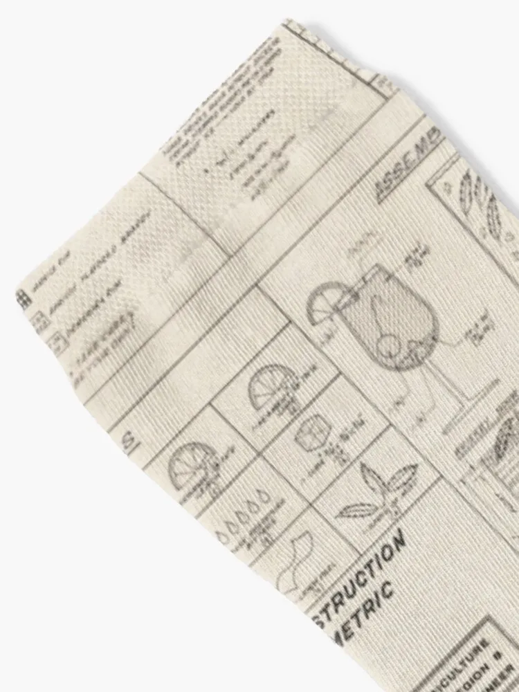 Cocktail Construction Chart by United States Forest Service Socks Women'S Warm Socks Winter Socks Women