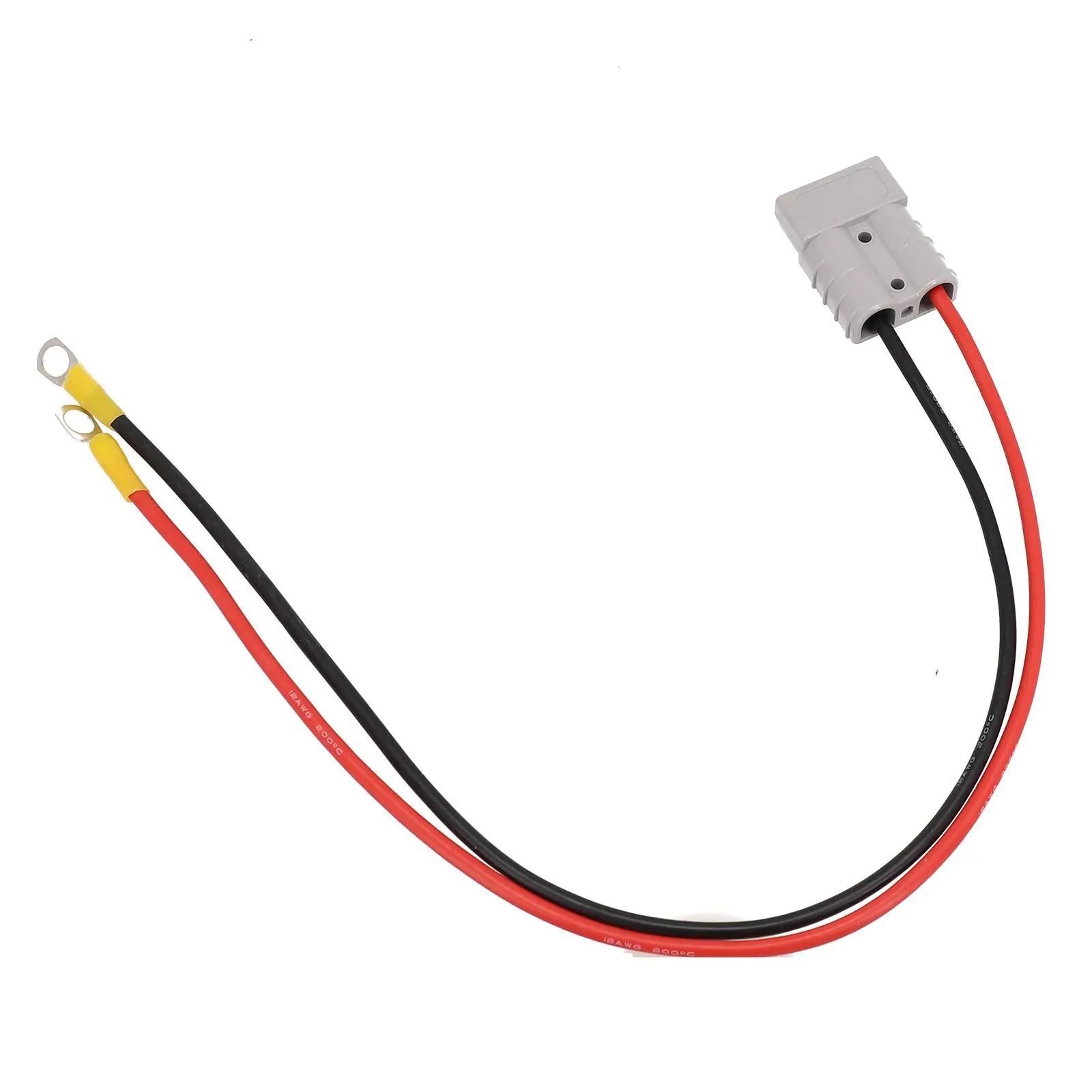 12AWG 50A Battery Link Cable with M8 Terminal Lug and Silver Plated Ring for Electric Vehicle Power Trains and Solar Arrays
