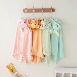 Soft Baby Bath Towel Boys and Girls Hooded Cape Children's Coral Velvet Absorbent Quick-drying Soft Bath Robe