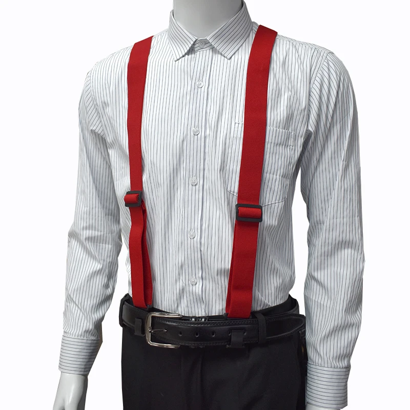 1Pc 3.5*120cm Adult Suspenders for Men Pants Elastic Strap Harness Man Braces Plastic 3 Clips Buckles Male Jockstrap Accessories