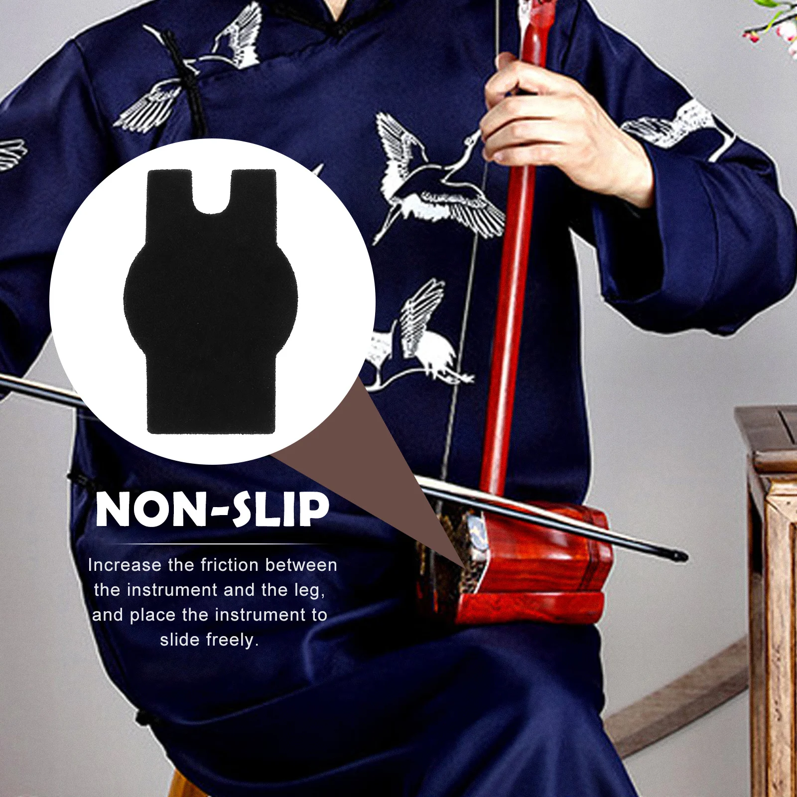 

2 Pcs Warm Comfortable Anti-slip Pad Erhu Music Anti-skid Cushion Instrument Accessory