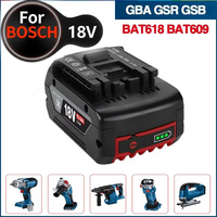 New 18V 10Ah Rechargeable Li-Ion Battery for Bosch Power Tool Backup 10000mah Portable Replacement for BOSCH 18V Battery BAT609