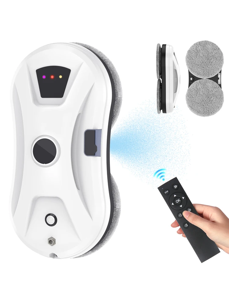 Glazenwassersrobot Automatisch 5600PA Waternevel Valpreventie Afstandsbediening Reiniger Intelligente besturingsroutes Glazen spiegelwand - afbeelding 2