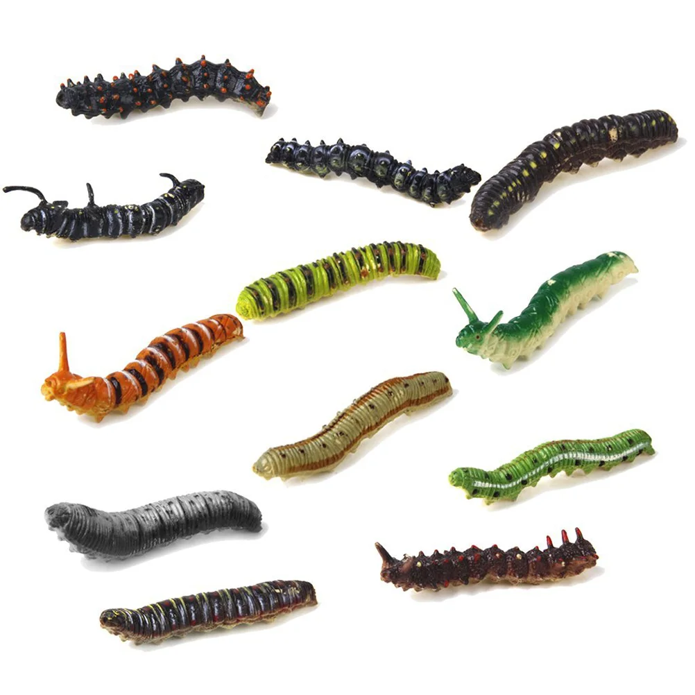 

12pcs Plastic Worm Party Favors Tricks (Multicolor) Plastic worm Party tricks worm worm toy