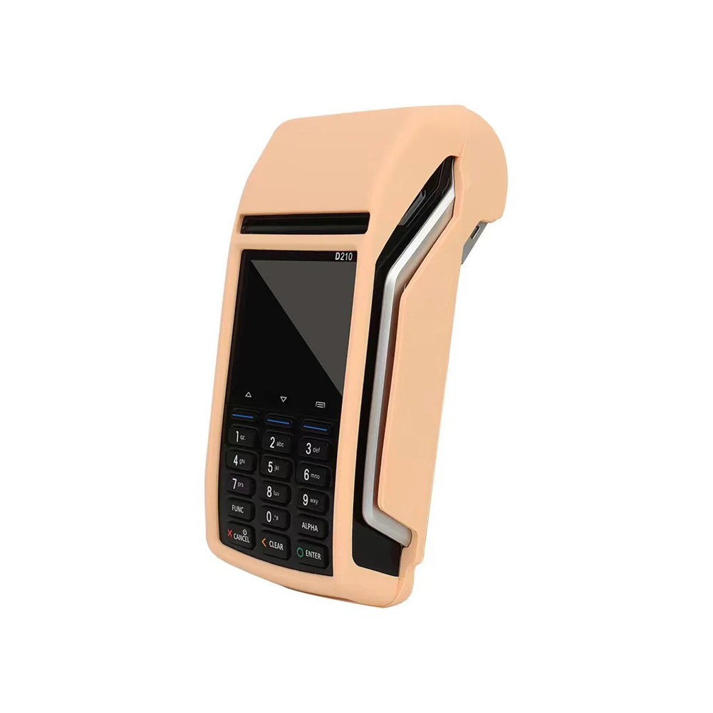 Voor Pax D210 Beschermhoes Alles-In-Één Handheld Smart Pos Terminal Printerl Kaartlezer Zachte Siliconen Anti-Val Case