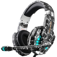 LED Light Noise Cancelling Mic G9000 Pro Over-Ear Gaming Headphones Wired for Ps4 Pc Xbox One Switch Ps5 Controller