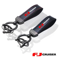 Für Toyota FJ Cruiser auto Schlüssel kette Ringe carbon faser keychain auto Zubehör