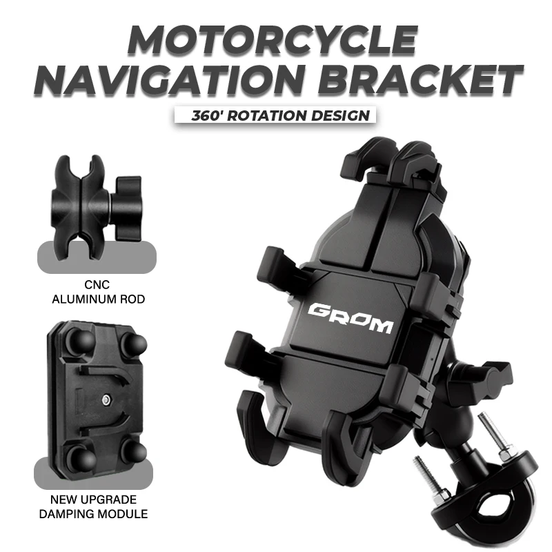 Поддержка 4-7 дюймов мобильного телефона, крепление на руль мотоцикла, GPS-подставка, кронштейн для Honda CB750 CBR Grom CT125 MSX NC750X, аксессуары
