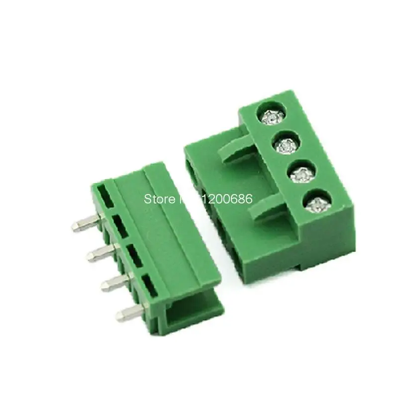 

4pin 5.08 Terminal plug type 300V 10A 5.08mm pitch connector pcb screw terminal block connector