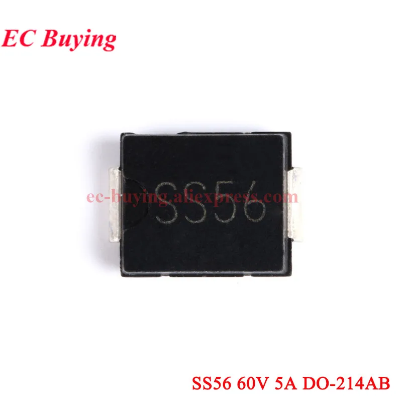 10Pcs-100Pcs SMA SMB Schottky Rectifier Diodes SMD SS56 SS54 SS34 1N5822 DO-214AC DO-214AB S2M DO-214AA RS3M DO-214AB