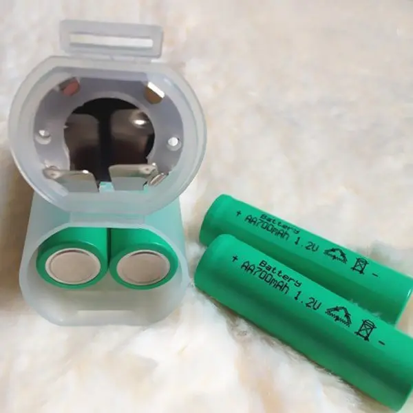 8Pcs Transparent Battery Adapter Box D Converter Cases for Electronics Emergency Power Supply Gadget Battery Adapter
