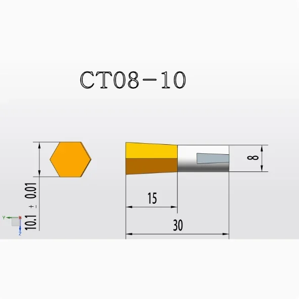 

CT08 HSS-Tin перфорационный инструмент для пробойника 8 мм хвостовик внутренний шестигранник для стали специальный пробойник для стальных деталей
