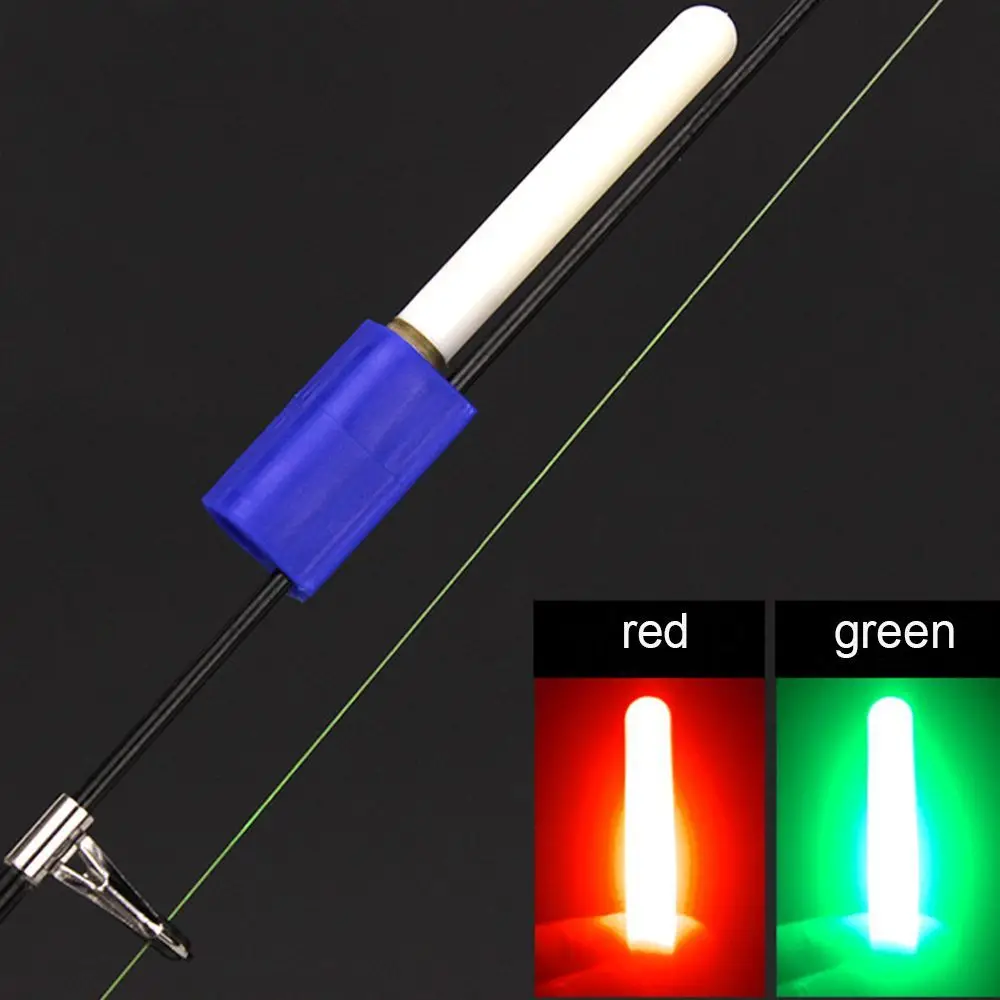 

1 Pc LED Glow Lamp Glow Stick Fishing Rod Tip Clip Electronic Light Bite Alarm Light