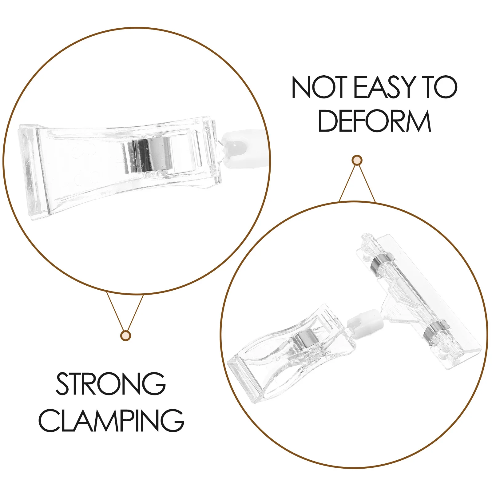 20Pcs Price Label Display Clips Plastic Adjustable Sign Holders for Supermarket Retail Store Merchandise Pricing Signs