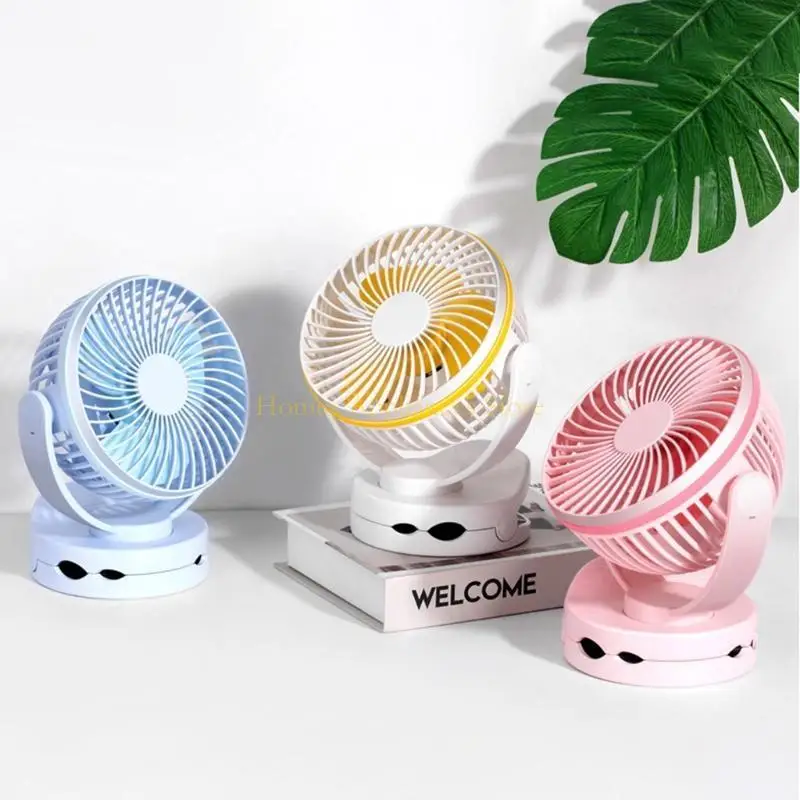 D0AB MINI مشبك مشبك مروحة متعددة USB مروحة 4 سرعات قابلة للتعديل لمكتب المنزل