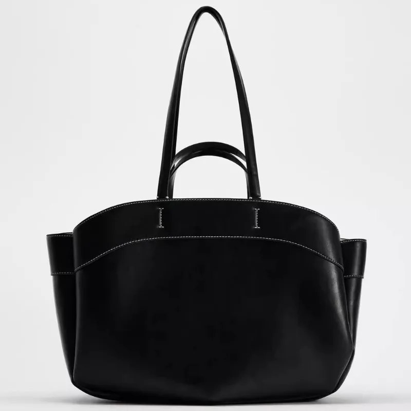 

Fashionable large capacity tote bun mother bag, one shoulder hand-held shopping bag