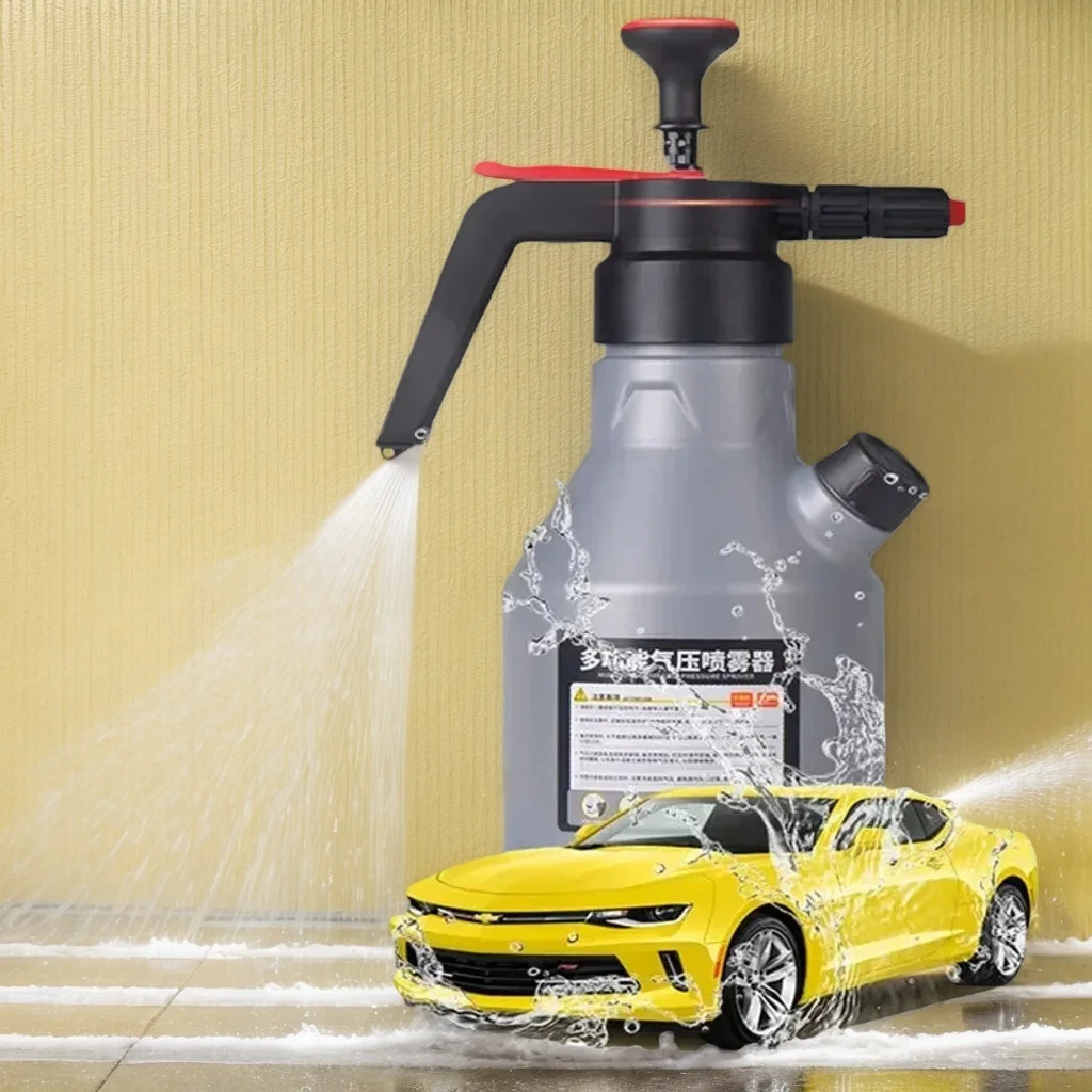 

Car Wash Hand Foam Sprayer - 2L Air Pressure Disinfection Water Bottle for Car Cleaning & Watering