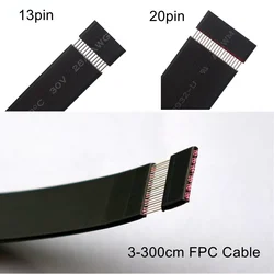 ADT Brand DIY Custom Ribbon Cable Flat EMI Shielding Flexible FPC FPV Ribbon Cable Wire 13Pin 20pin 28AWG FFC Soft Thin Extender