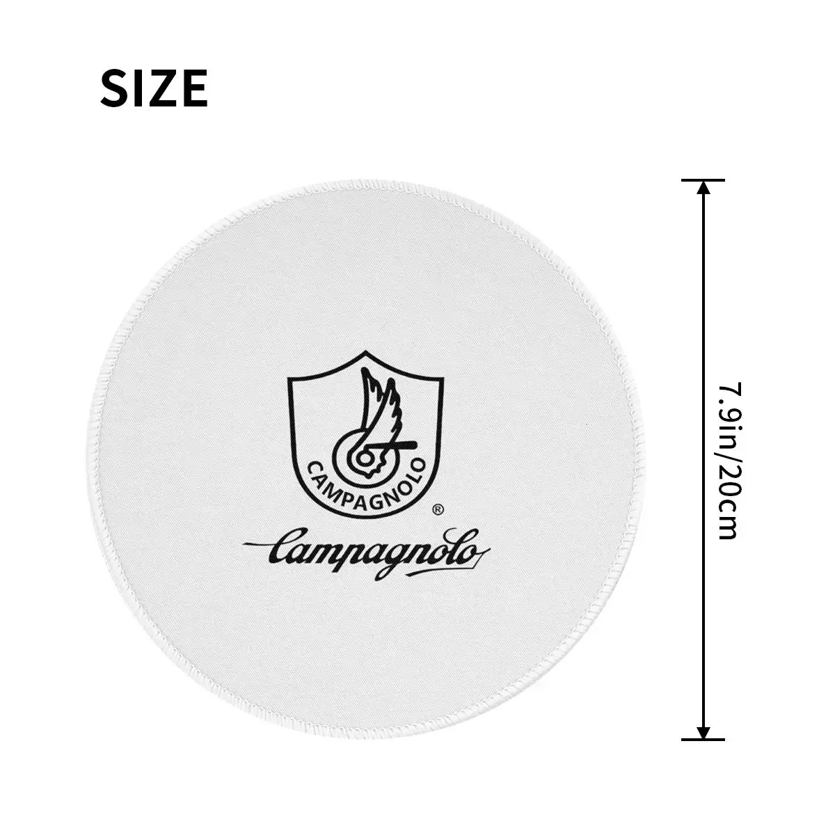 Campagnolo Vintage Italian Cycling Tour Round Mouse Pad Computer Keyboard Mouse Mat Gaming Laptop Desk Mat