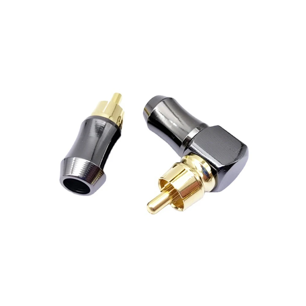 

1Pcs RCA Connector L/I Type HIFI RCA Terminals Copper Gold Plated Audio Amplifier RCA Plug Supporting up to 6.5mm Cable
