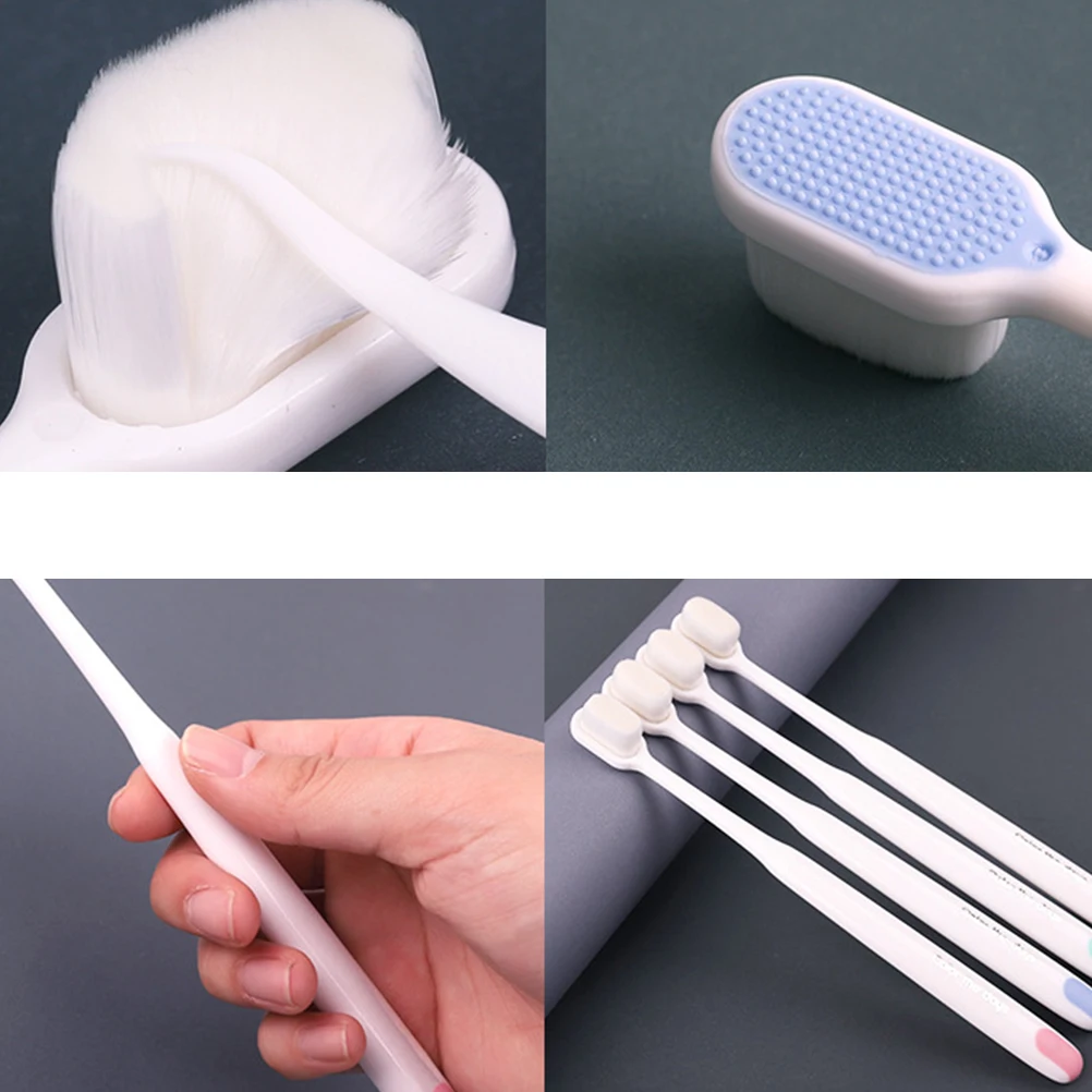 

2pcs Superfine Soft Bristle Toothbrushes Oral Care Tool Ergonomic Anti-Slip Handle Teeth Cleaning Postpartum Dental Hygiene