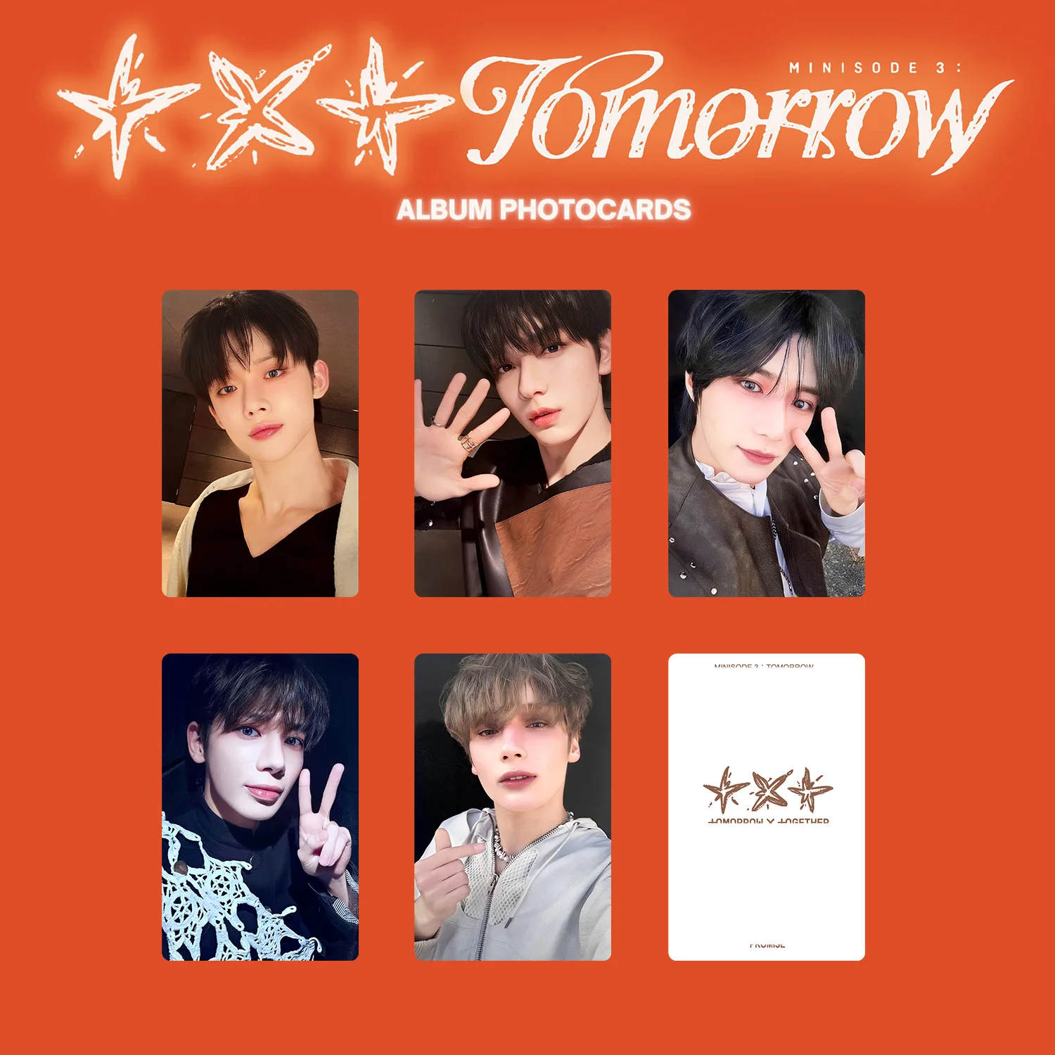 5Pcs/Set Idol Boy Lomo Cards New Album minisode：3 TOMORROW Photocards SOOBIN YEONJUN BEOMGYU TAEHYUN HUENINGKAI Fans Gifts