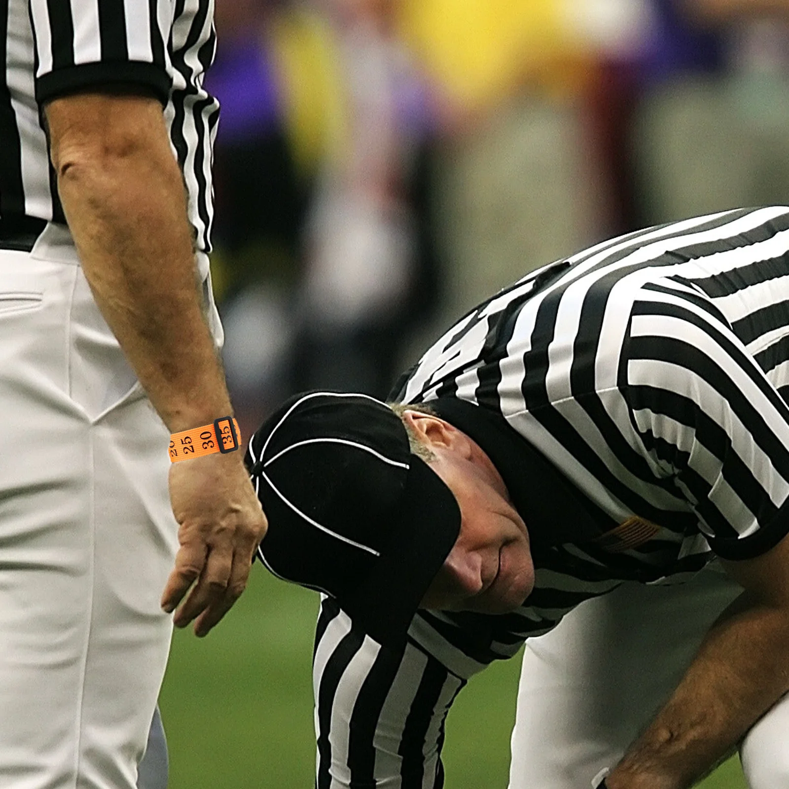 4Pcs Football Referee Chain Clips Numbered Wristband Durable Nylon Alloy Plastic Comfortable Grip Referee Accessories