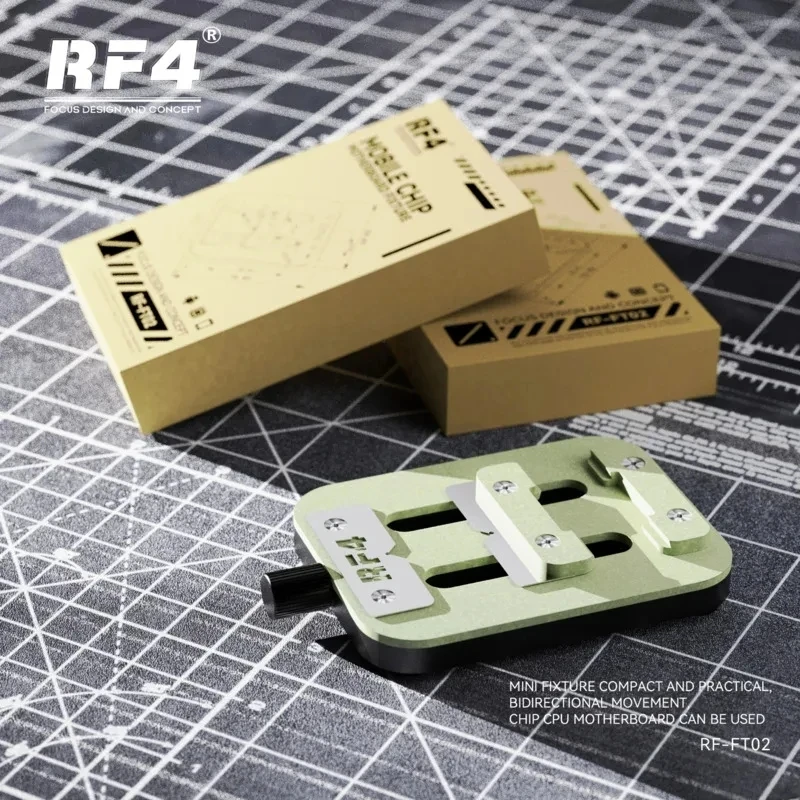 

Mini Universal Fixture for Mobile Phone, PCB Maintenance Chip Clamping Repair Bi-directional Sliding, High Stability RF4 RF-FT02