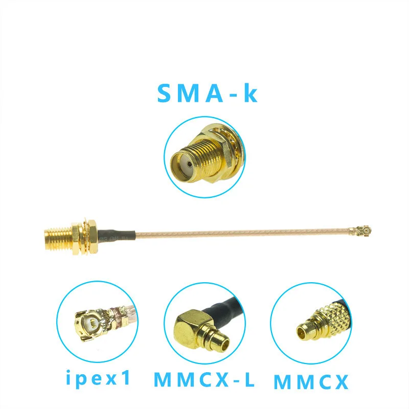 Maple Leaf Antenna, Model Aircraft High Quality Feeder MMCX UFL SMA Sky End, VISTA Adapter Cable
