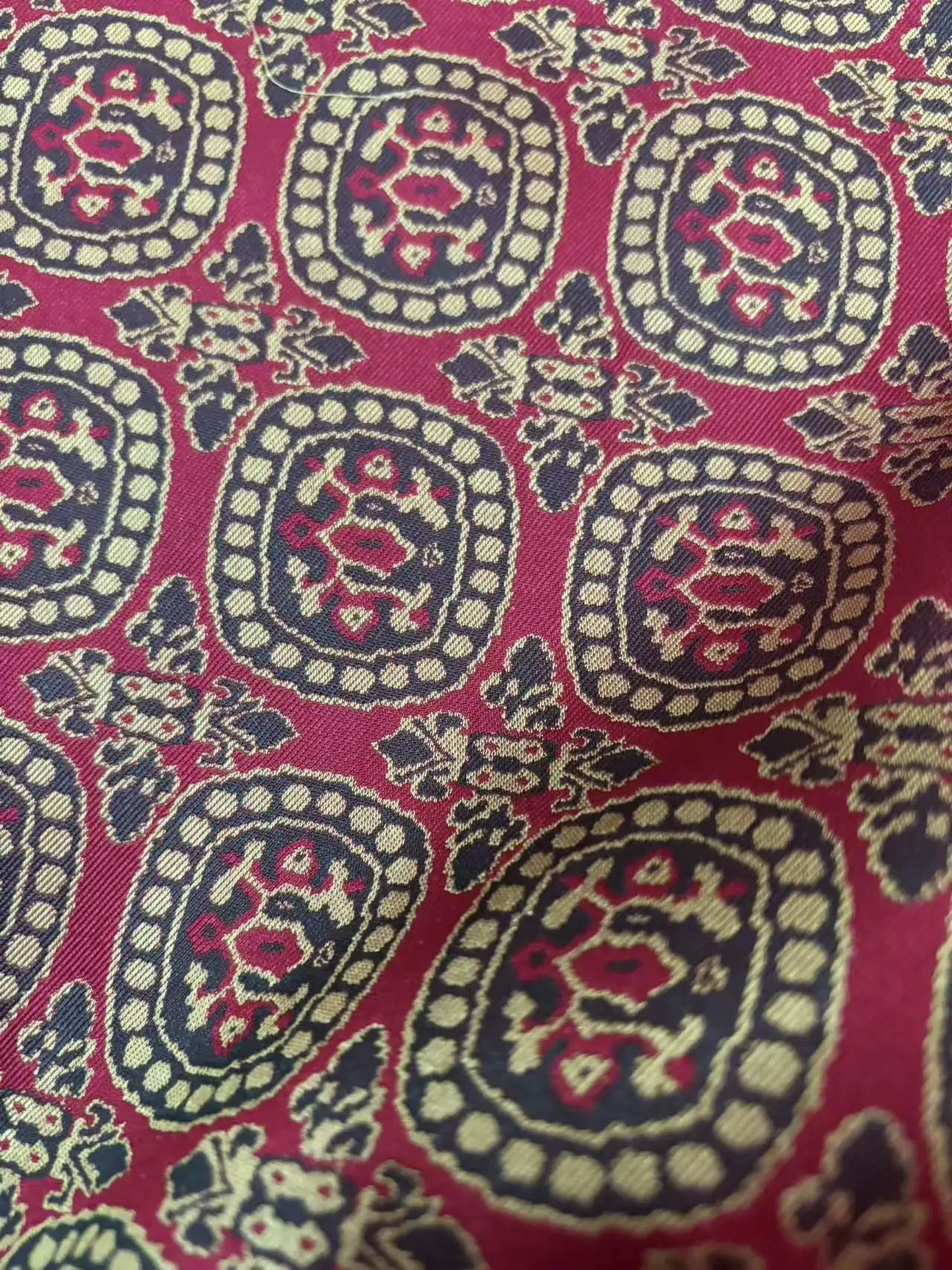 7th-8th century Tang Dynasty Silk Road restored fabric group nest to phoenix opaque 100% silk brocade