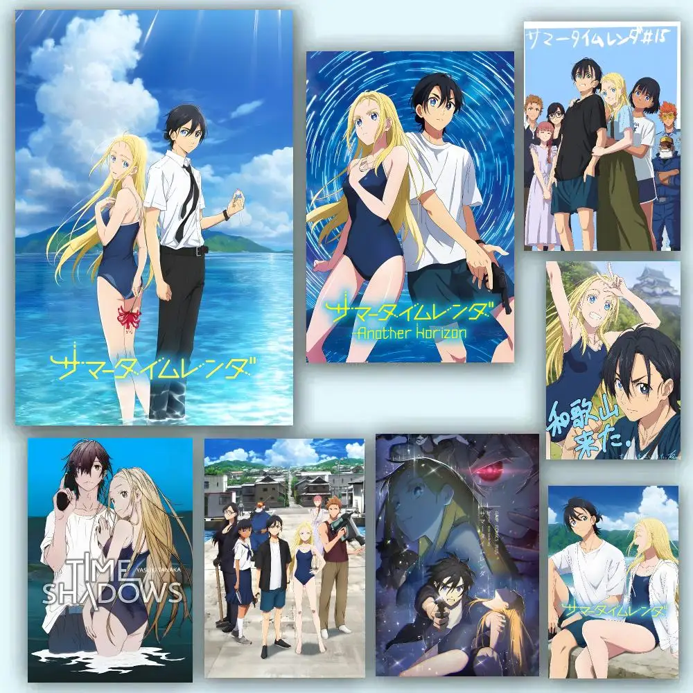 S-Summer Time Rendering Animation Poster Room Decor Home Wall Art Printing Waterproof Garage Bed Room Posters Gift