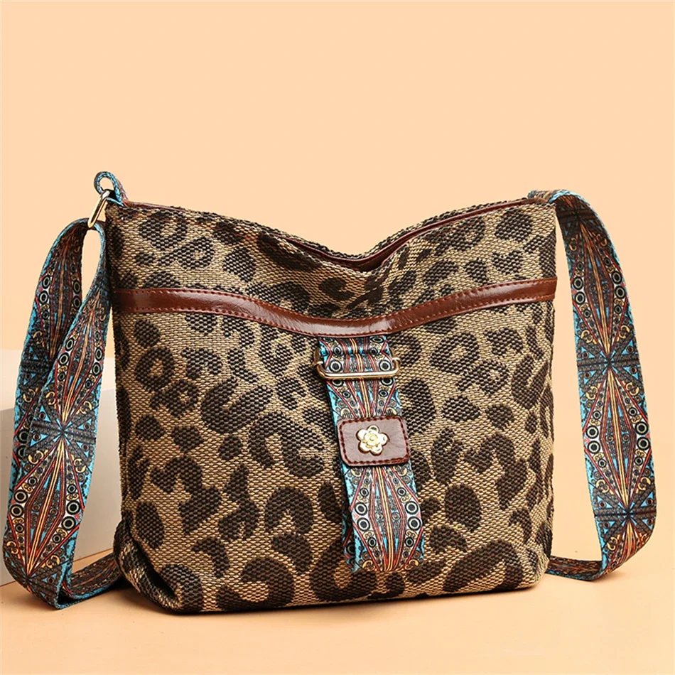 2024 Autumn Winter New Large-capacity Senior Women Bag Fashion Printing Popular Leopard Print Multifunctional Bags for Women Sac