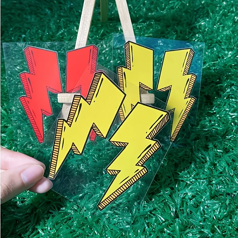 

Waterproof for Bike Handlebar Fork Protection Anime Lightning Sticker Pair