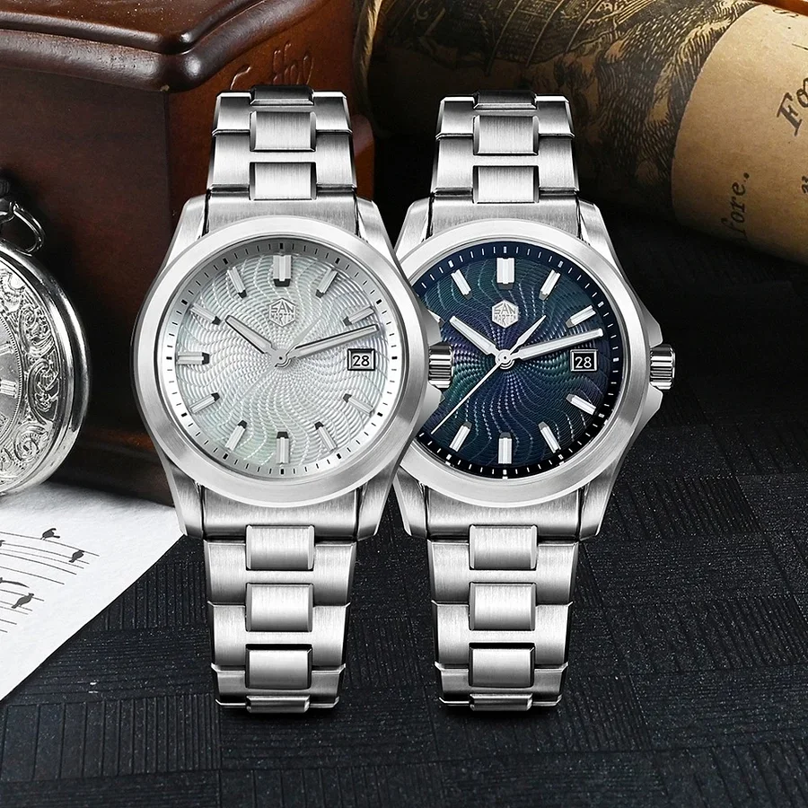San Martin 39mm Guilloche MOP  - Guilloché Dial Watch review and price