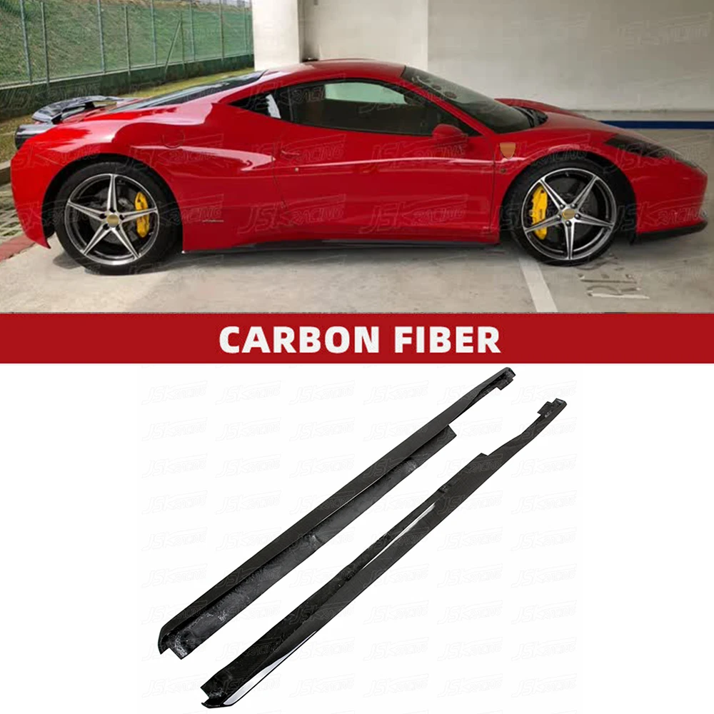 

For Ferrari 458 Italia And Spider 2011-2013 N R Style Carbon Fiber Side Skirt Underboard (JSKFR5811080)