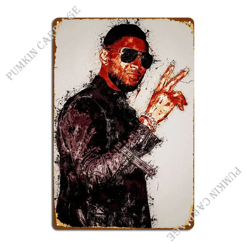 Usher Sign Peace Metal Sign Design Painting Wall Plaque Cinema Tin Sign Poster